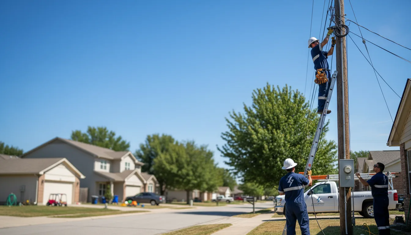 Residential electrician providing installation services in Terry, MS